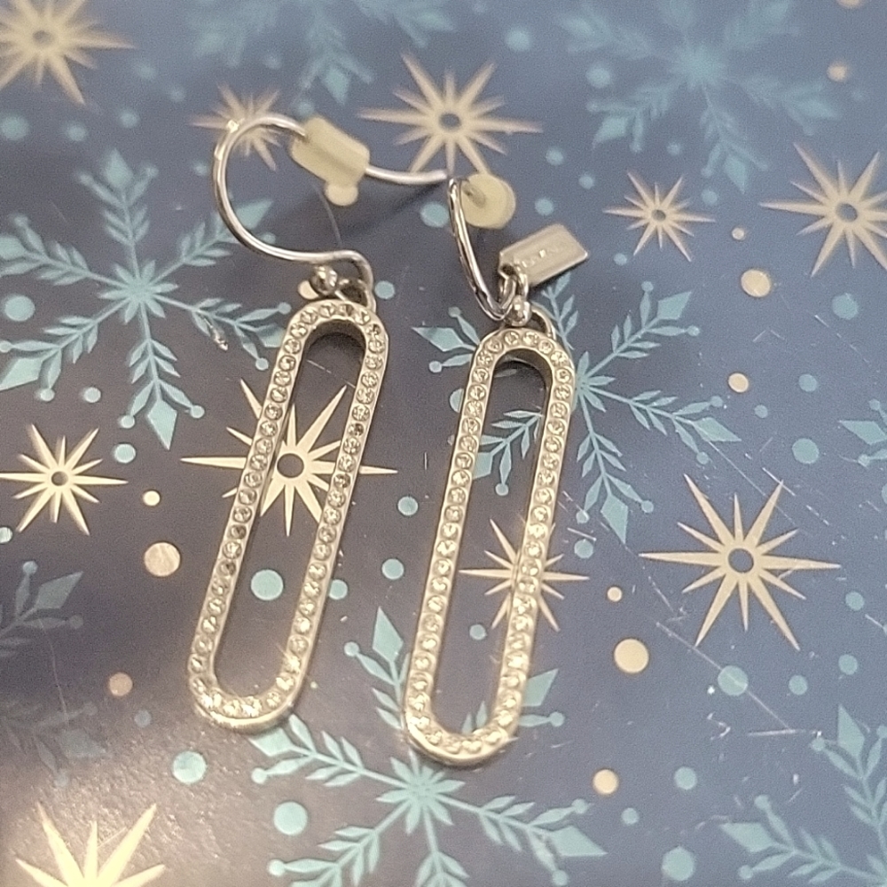 COACH open circle earrings